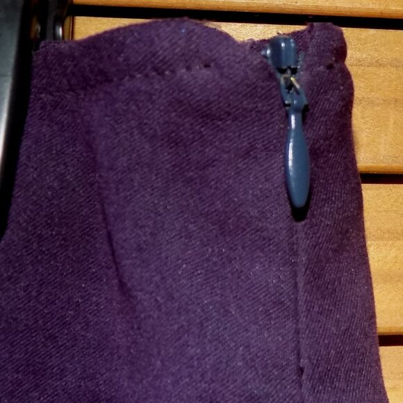 CATO SZ 8 Purple Suede Jacket & Midi Skirt Suit Set Business Career Soft! - Picture 7 of 7